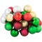 Northlight 6.75" Traditional Colors Shatterproof Ball Ornament Christmas Pick